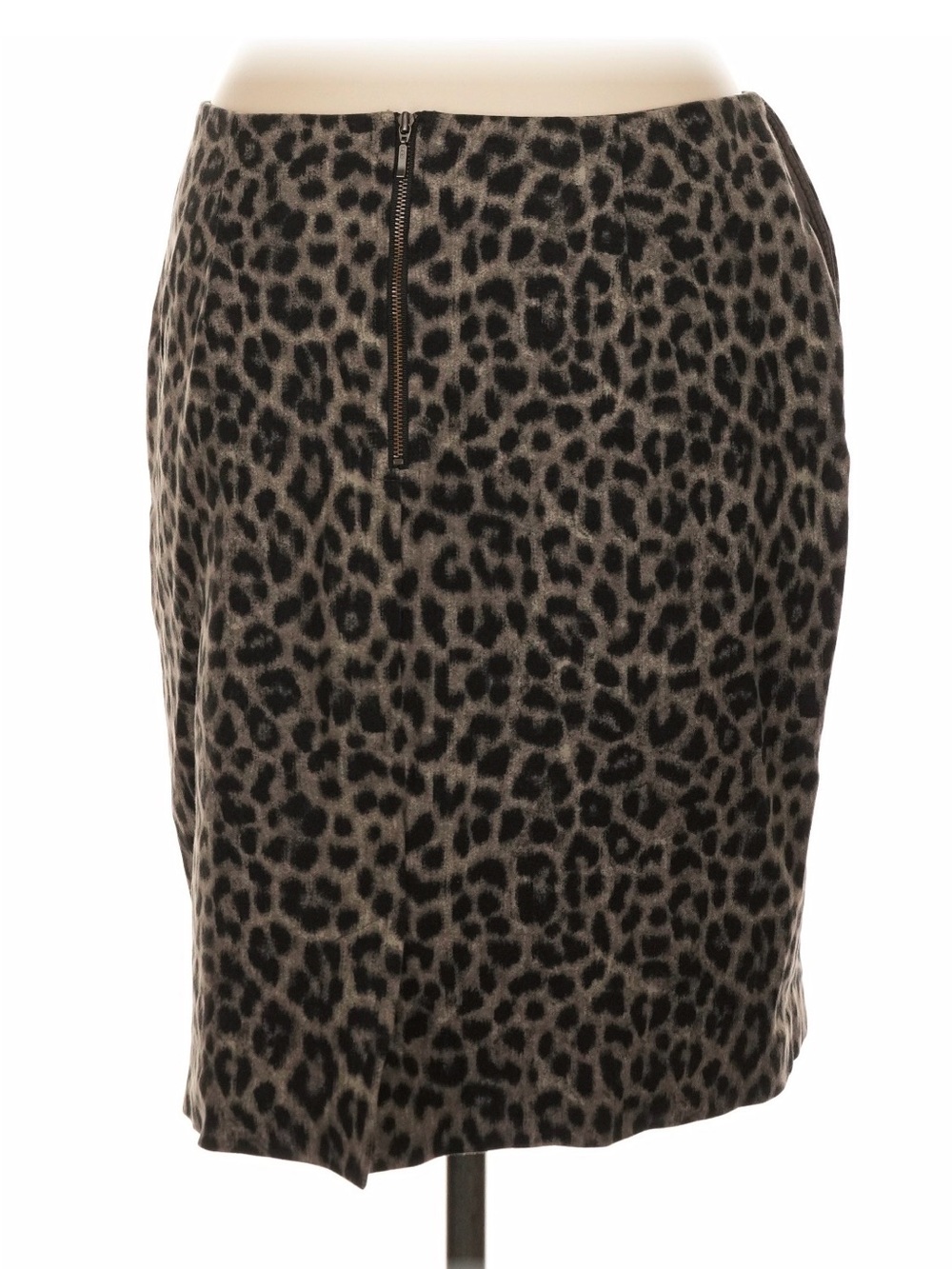 CAbi Animal-Print Pencil Skirt in Black and Taupe - Size 8 - New Condition - Picture 2 of 8